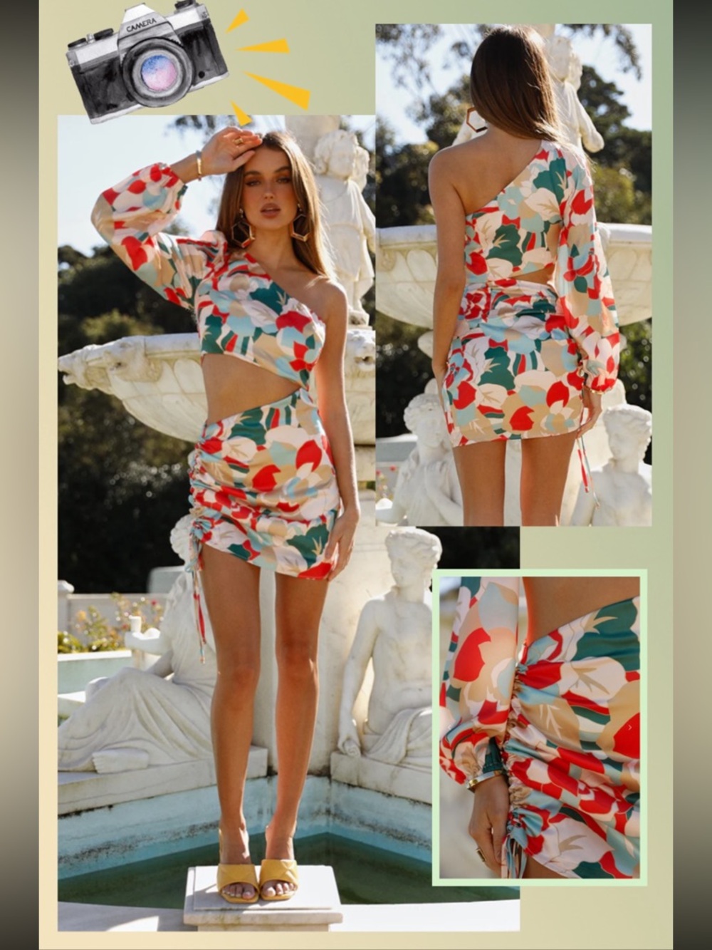 Runaway The Label - Angel One Shoulder Dress